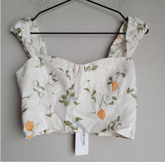 Reformation Clyde In Citron 2 Piece Set - Picture 3 of 7